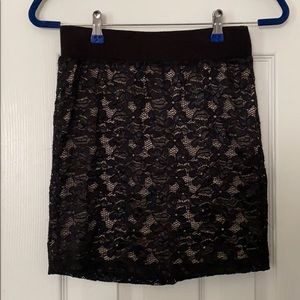Black Lace Skirt